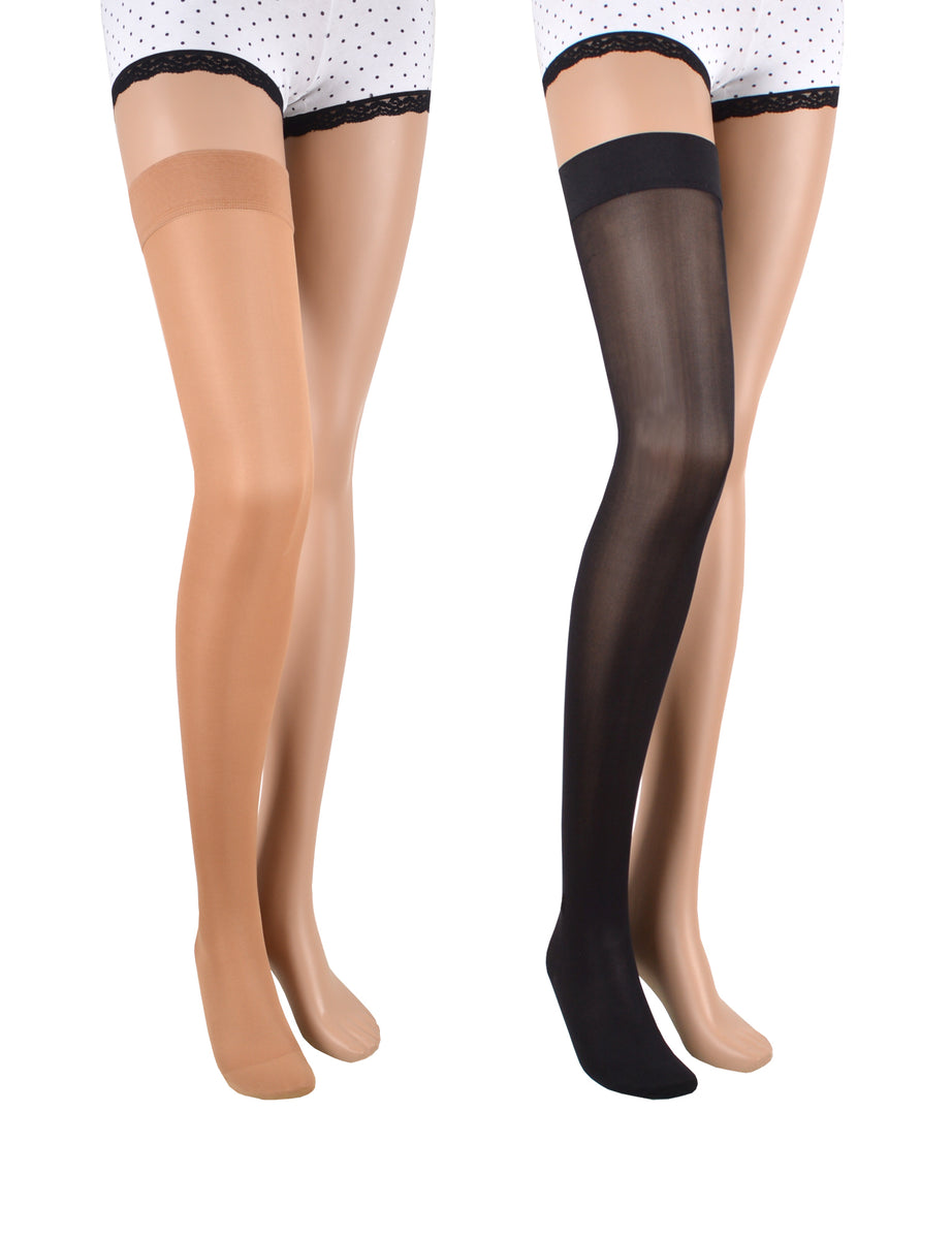 23-32 mmHg Women Compression Pantyhose Support Stockings Swelling Varicose  Veins