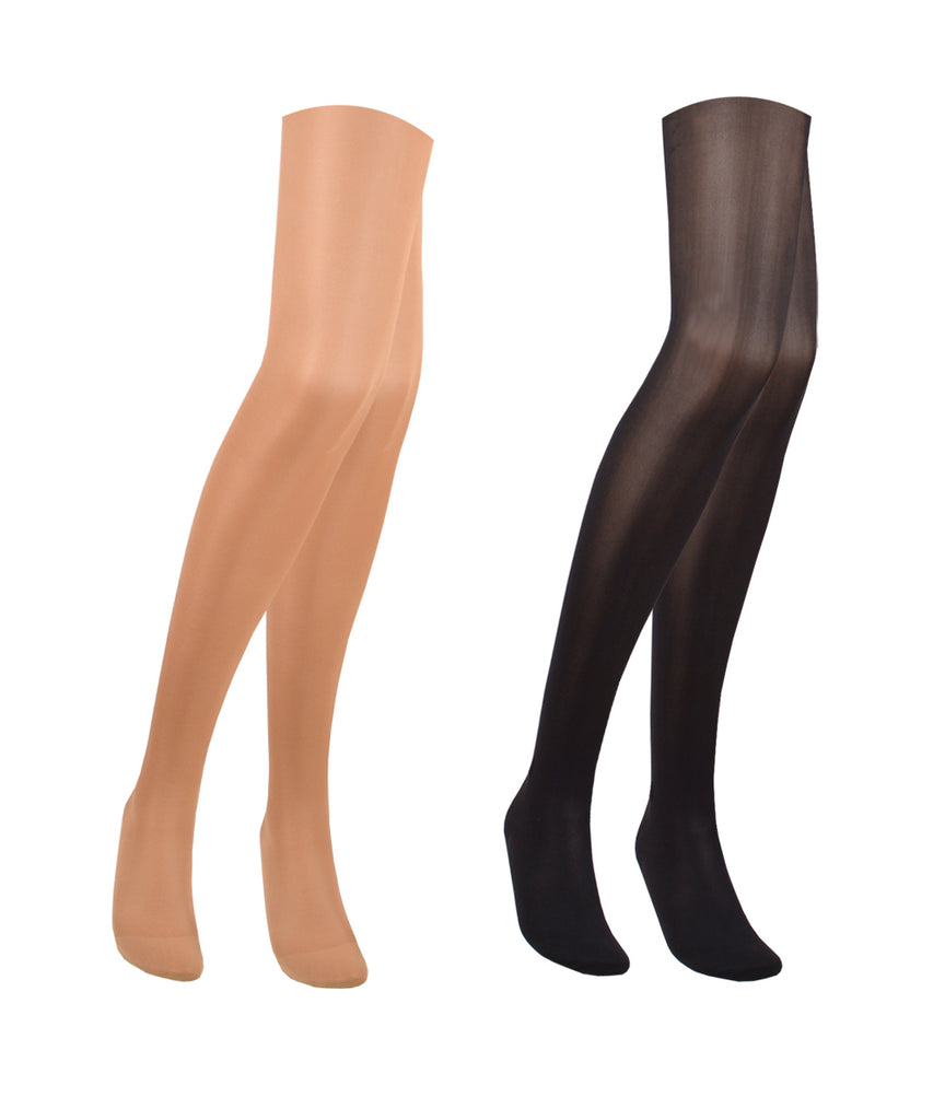 23-32 mmHg Women's Footless Compression Pantyhose Medical Quality
